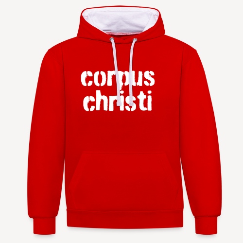 Corpus Christi - Bluza z kapturem z kontrastowymi elementami