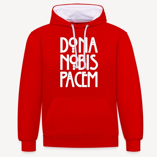 DONA NOBIS PACEM - Contrast Colour Hoodie