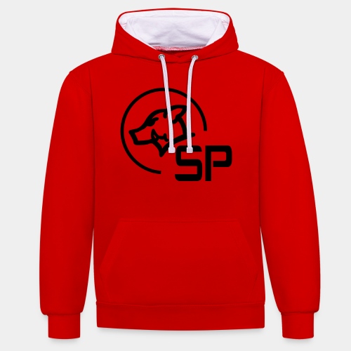 SP Logo - Kontrast-Hoodie