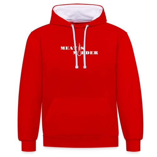 Meat is Murder - Contrast hoodie