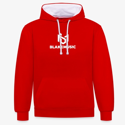 blAkeMusic Logo White - Kontrast-hoodie