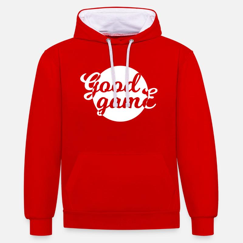 Jeu PC de jeu - Sweat à capuche contrasté - rouge/blanc