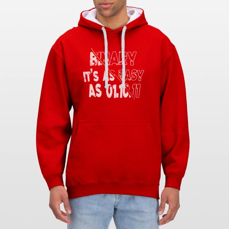 analyst hacking codes computer freak Kontrast-Hoodie