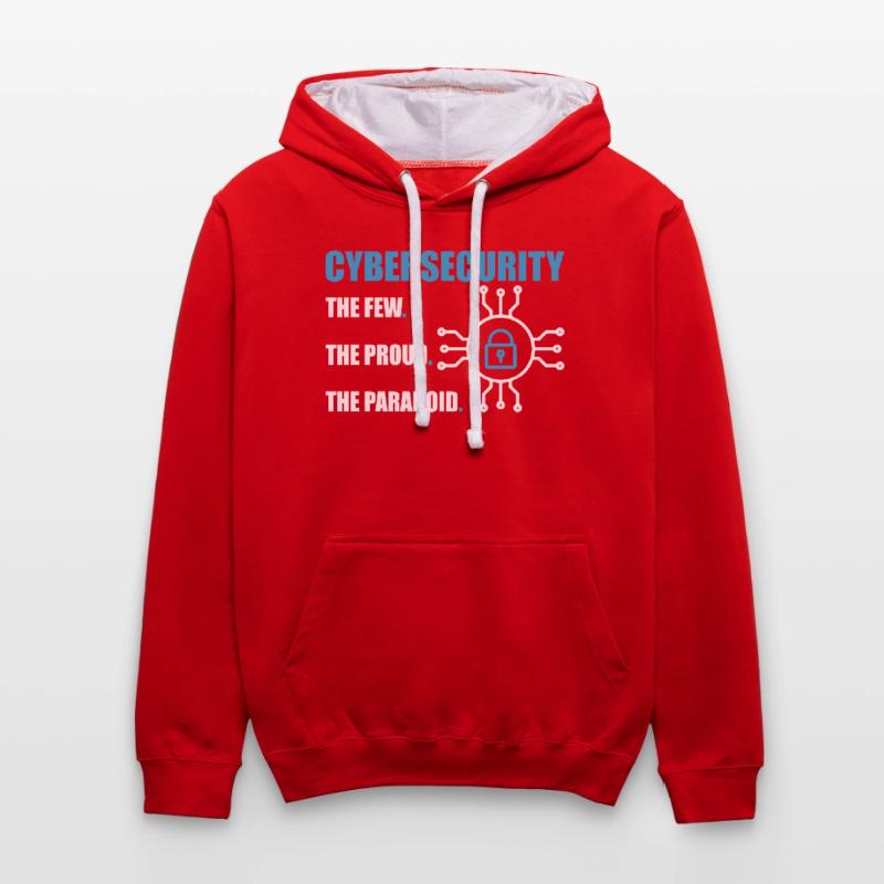 Funny Cybersecurity IT Support IT Security Network Contrast hoodie