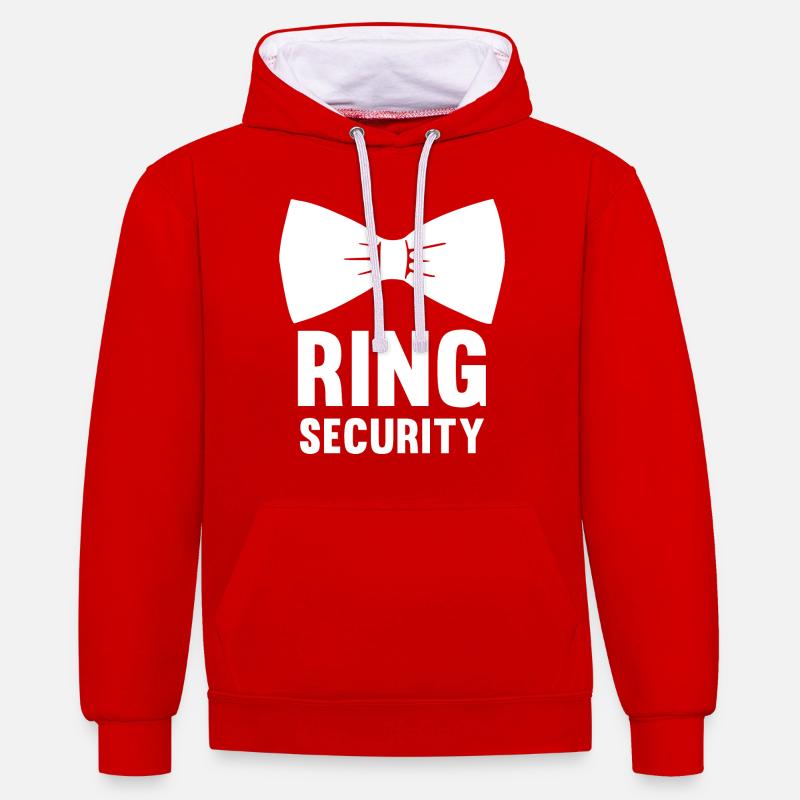 Ring Security Fly Loop - Contrast hoodie - red/white