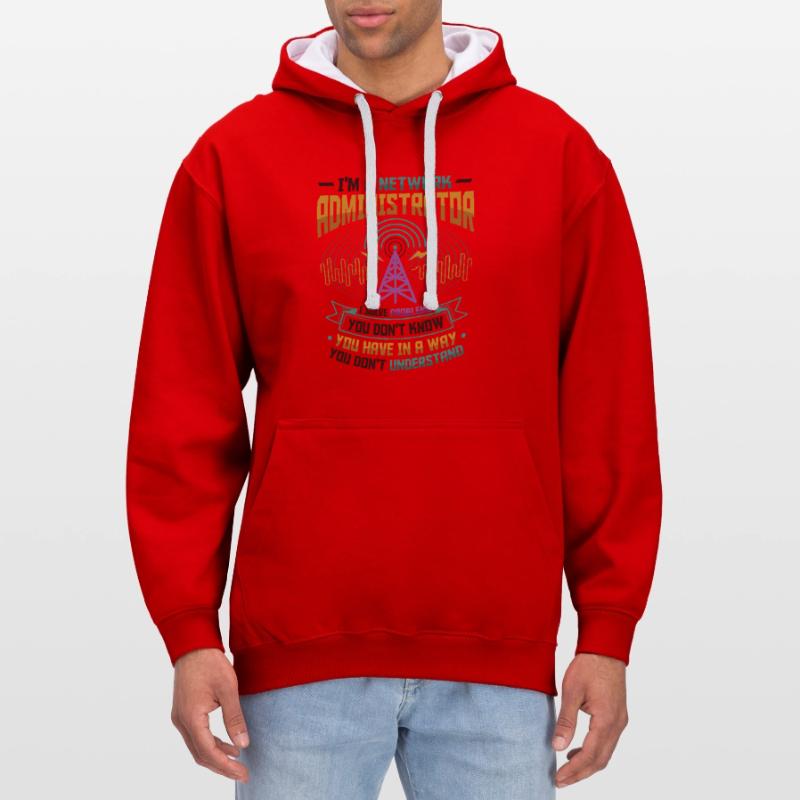 Solve problems IT-support network administrator Contrast hoodie