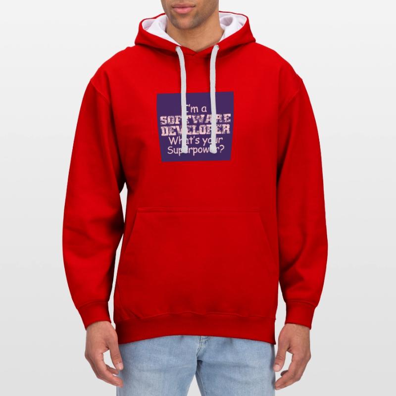 Software Developer Contrast hoodie