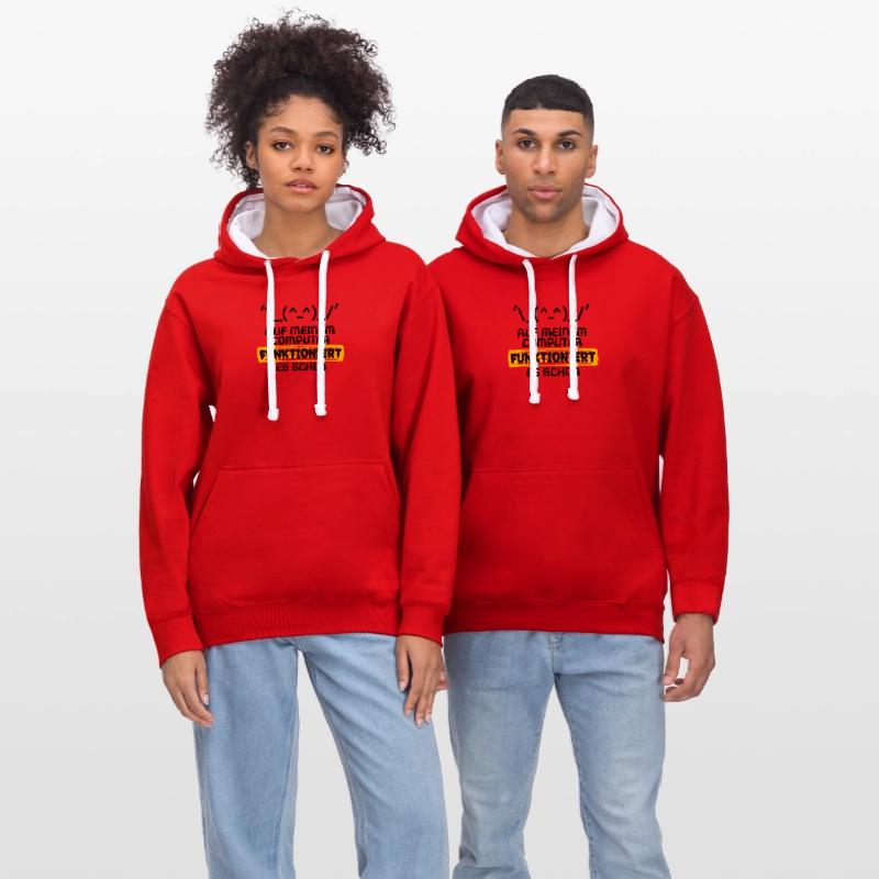 Kontrast-Hoodie