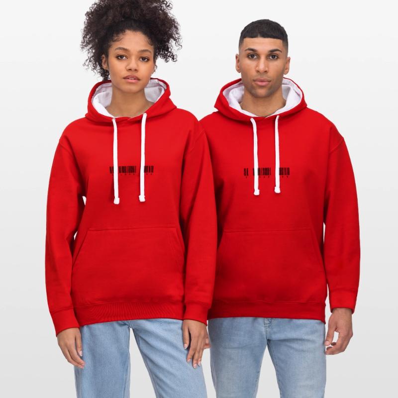 coder Sweat à capuche contrasté