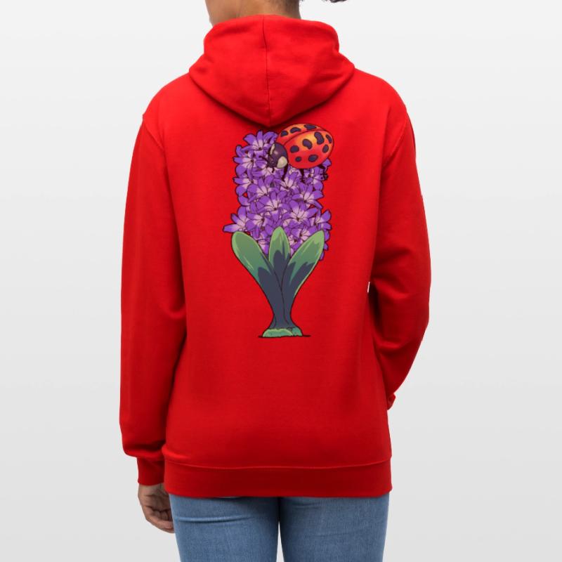 Spring Feeling Easter Ladybug Spring Nature Contrast hoodie