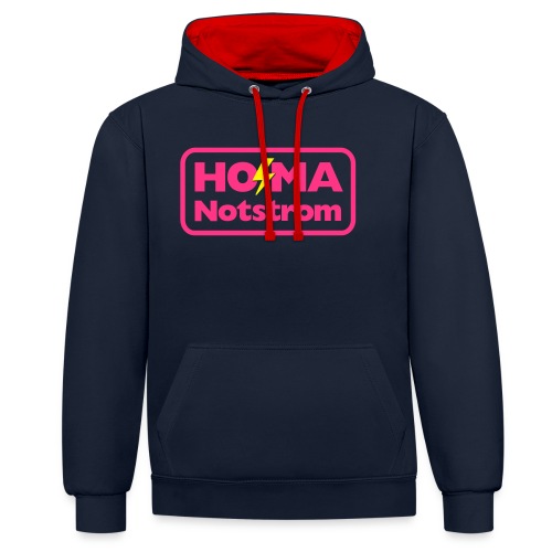 HO MA Shirt Logo - Kontrast-Hoodie
