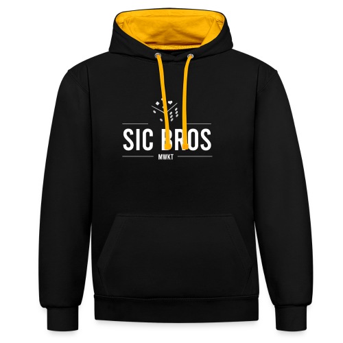 sicbros1 mwkt - Contrast Colour Hoodie