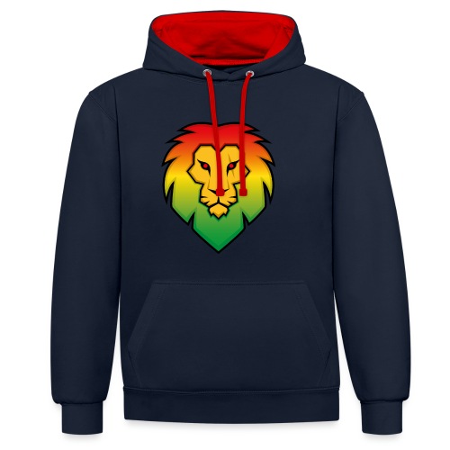 Ragga Lion - Contrast Colour Hoodie