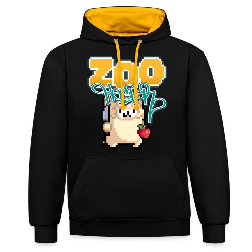 ZooKeeper Apple - Contrast Colour Hoodie