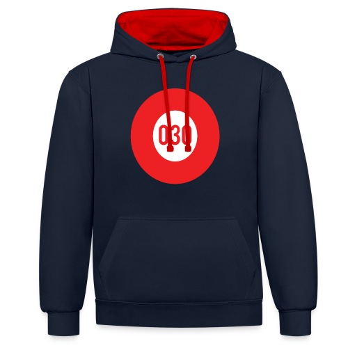 030 logo - Contrast hoodie