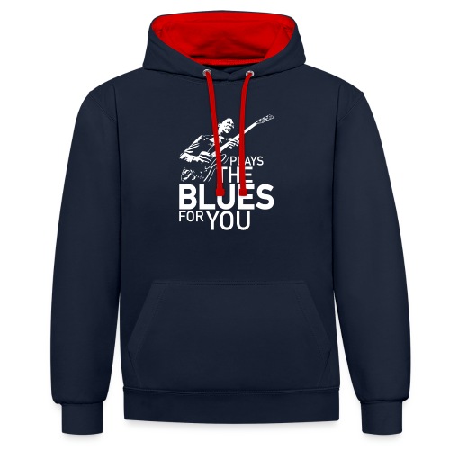 Plays the blues for you - Contrast hoodie