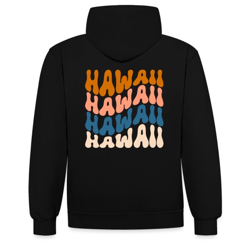 Hawaii - Kontrast-Hoodie