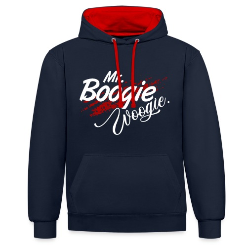 Mr. Boogie Woogie - Kontrast-Hoodie