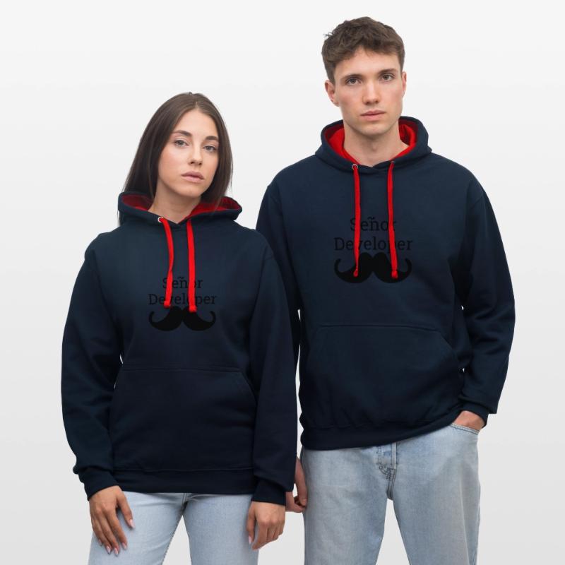"Senor Developer, Senior Developer" | Programmer Contrast hoodie
