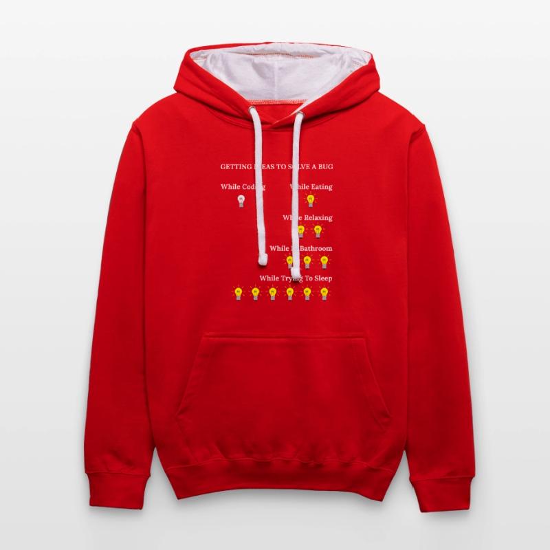 Lustige Programmierung Software Engineer Bugs Code Kontrast-Hoodie