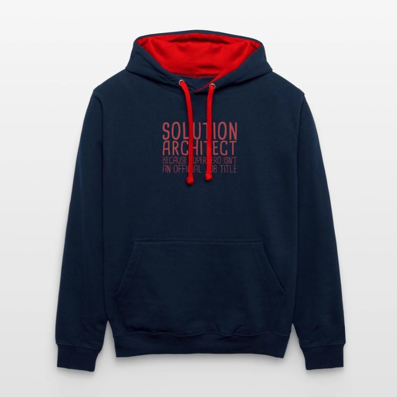 Solution Architect Superhero|Solution Architecture Kontrast-Hoodie