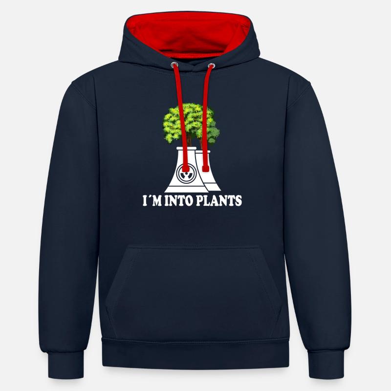 Nuclear Engineers - Nuclear Engineer - Contrast hoodie - navy/red