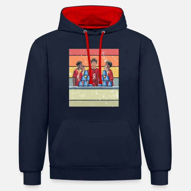 Stacking Cups Speed Stacker - Contrast hoodie - navy/red