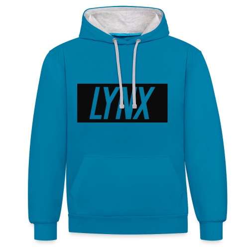 LynxShirtLogo - Contrast Colour Hoodie