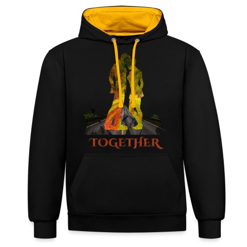 Together -by- T-shirt chic et choc - Sweat-shirt contraste