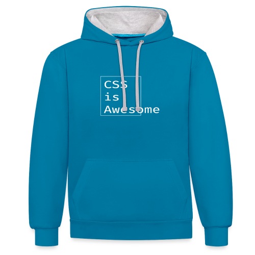cssawesome - white - Contrast hoodie