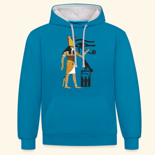 Horus - Sudadera con capucha en contraste