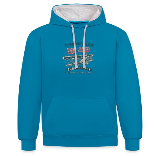 Flying Adventures - Born to Fly - Contrast hoodie