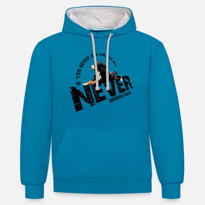 Bouvier bernois - Sweat à capuche contrasté - undefined