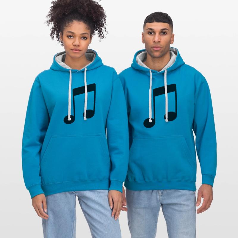 note_icon Contrast hoodie