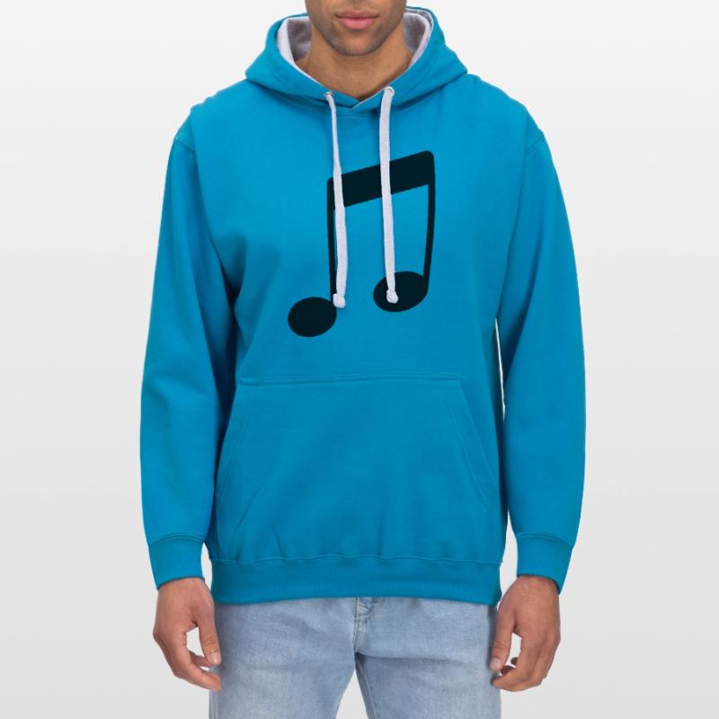 note_icon Contrast hoodie