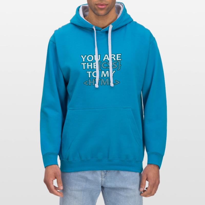 Web developer CSS HTML Informatik Funny gift Contrast hoodie