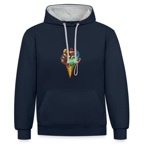 Fitness Givré - Sweat à capuche contrasté