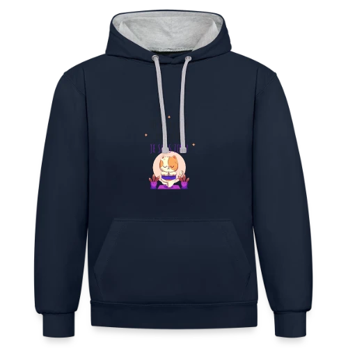 Je suis zen, ne me faites pas chier ! - Sweat à capuche contrasté