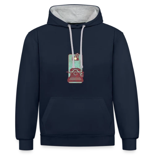 L'Évolution du Smartphone - Sweat à capuche contrasté