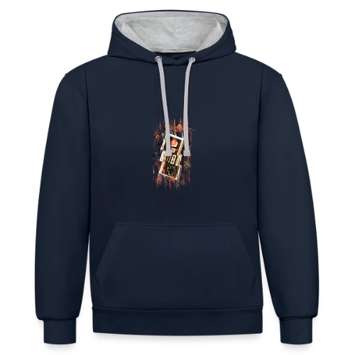 Manette Rétro Floue NES - Sweat à capuche contrasté