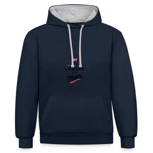 T-shirt "Équipe de la Mariée" | EVJF - Sweat à capuche contrasté