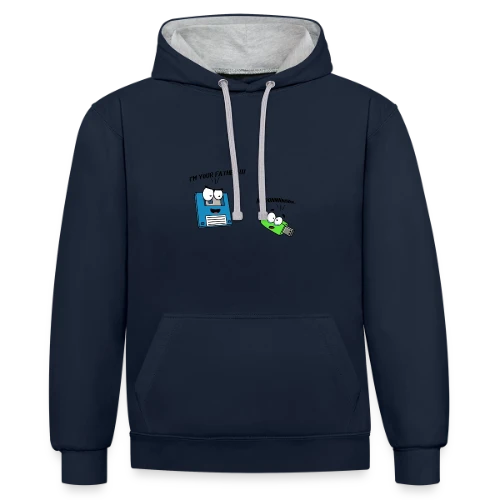Je suis ton père - Humour Galactique Culte - Sweat à capuche contrasté