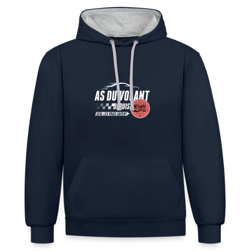 As du Volant 94 : Champion de la Route - Sweat à capuche contrasté