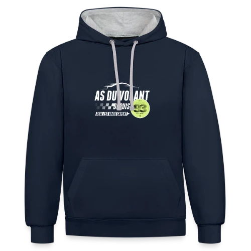 L'As du Volant du 93 - Sweat à capuche contrasté