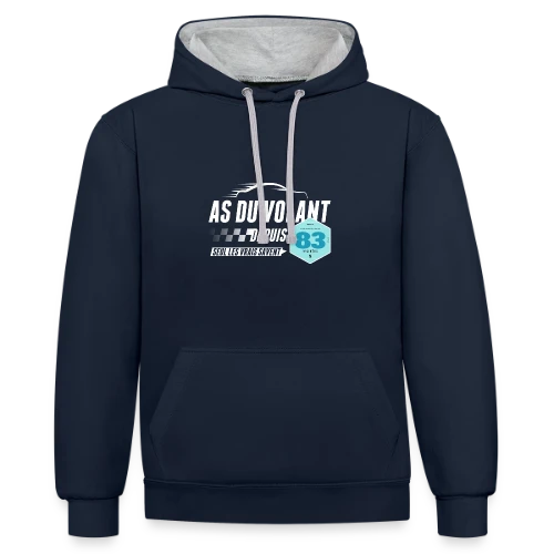 T-shirt As du Volant 1983 - Légende de la Route - Sweat à capuche contrasté