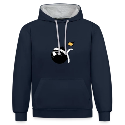 Bombe Corse Rebelle - Sweat à capuche contrasté