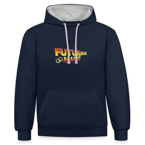 Futur Marié Style Cinéma - Sweat à capuche contrasté