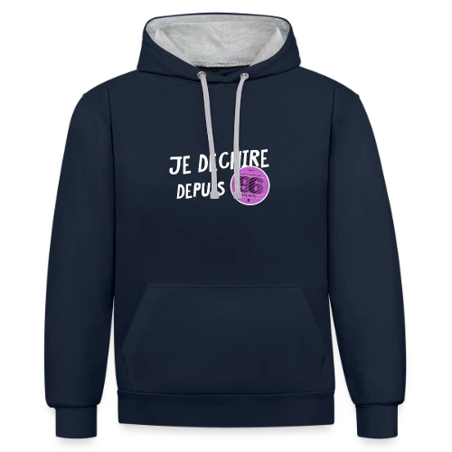 T-shirt Je déchire depuis 1996 - Anniversaire Fun & Vintage - Sweat à capuche contrasté