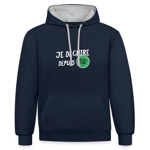 T-shirt Anniversaire 1992 'Je Dékire' - Vignette Automobile Rétro - Sweat à capuche contrasté