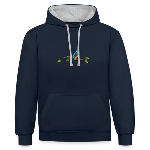 Oiseau Majestueux - Sweat à capuche contrasté